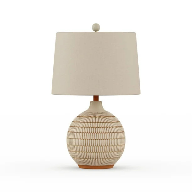 MoDRN Natural Boho Ceramic Table Lamp - Walmart.com | Walmart (US)