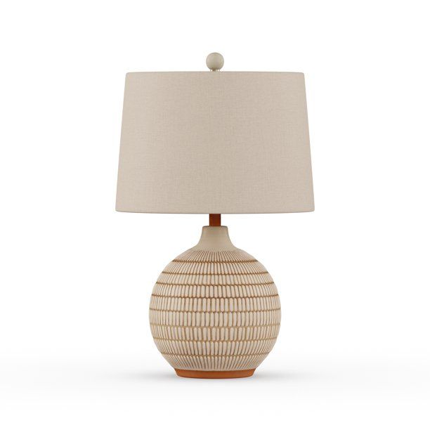 MoDRN Natural Boho Ceramic Table Lamp | Walmart (US)