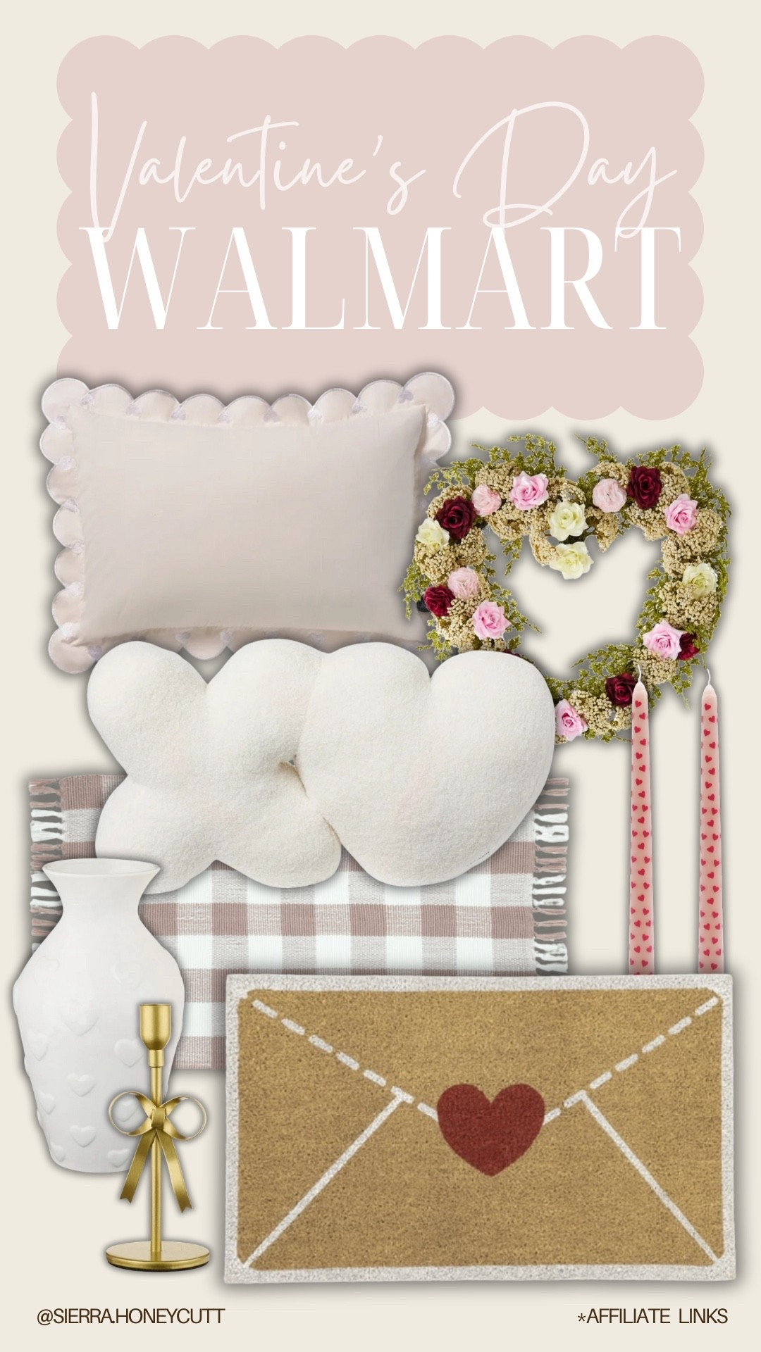 The cutest new Valentine’s Day decorations at Walmart! 

My Texas house, pretty, dainty, pink, red, door mat, pillows, wreath, candles, vase, affordable 

#LTKFindsUnder100 #LTKHome #LTKFindsUnder50