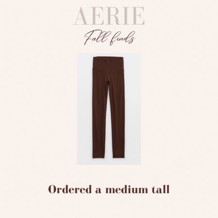 Fall outfit, leggings, aerie, casual fall outfit, casual outfit, brown leggings, size medium tall

#LTKfindsunder50 #LTKstyletip #LTKsalealert