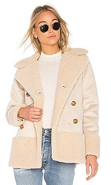 MOTHER Sherpa Jacket in Cream from Revolve.com | Revolve Clothing (Global)