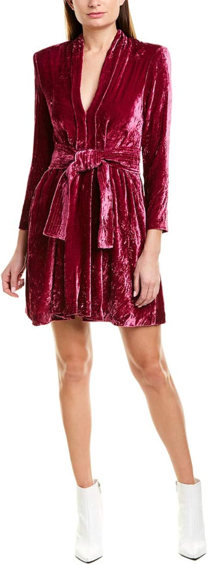 A.L.C. Womens Kiera Silk-Blend Mini Dress, 2, Pink | Amazon (US)