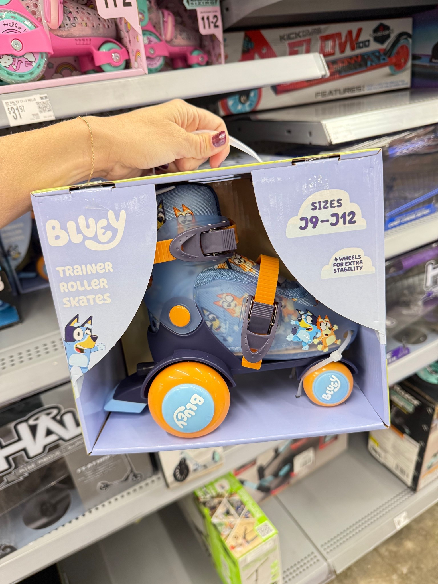 Bluey Kids Training Roller Skates, Adjustable Sizing, Size 9-12, Unisex

#LTKGiftGuide #LTKHoliday #LTKKids