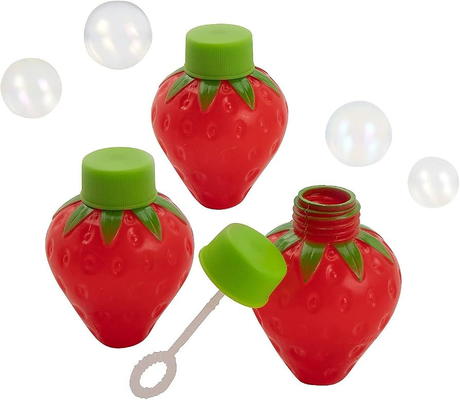Berry-Shaped Bubble Bottles, 12 Pieces | Amazon (US)