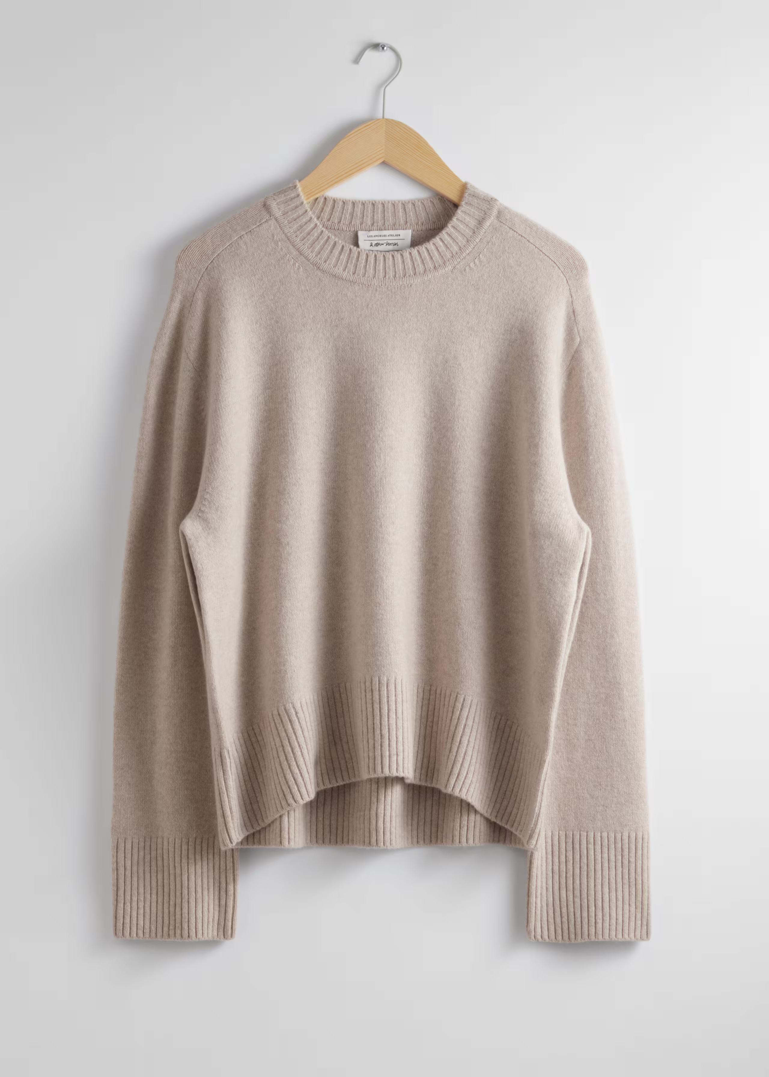 Kastenförmiger Pullover aus Kaschmir-Mix - Beige - & Other Stories DE | & Other Stories EU