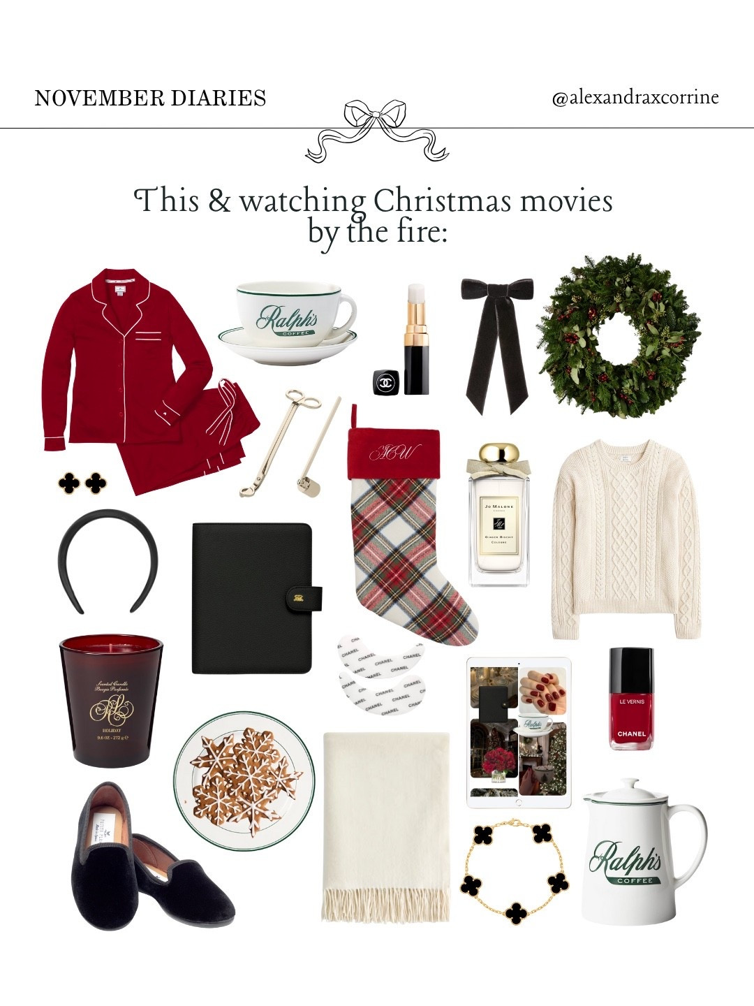 All of the holiday season vibes while watching Christmas movies by the fire ☕️🧣🌲🕯️

#winteraesthetic #christmasseason #ralphlaurenstyle #moodboardaesthetic #pinterestinspo 

[ Ralph Lauren christmas aesthetic, Frank Sinatra winter, preppy chic holiday season, classic Christmas aesthetic, cozy winter aesthetic, cozy winter day at home, Pinterest mood board aesthetic ]

#LTKHome #LTKHoliday #LTKSeasonal