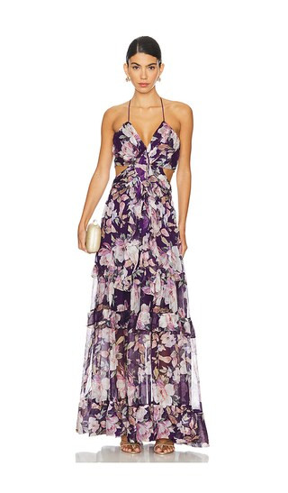 Kitsune Dress in Purple Floral | Revolve Clothing (Global)