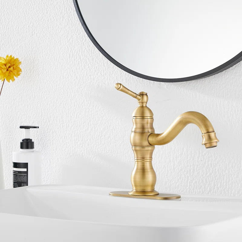 9315-ATI Single Hole Faucet Single-handle Bathroom Faucet with Drain Assembly | Wayfair North America