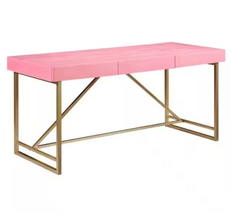 Writing desk, ladies home office, pink and gold desk

#LTKworkwear #LTKCyberWeek #LTKhome