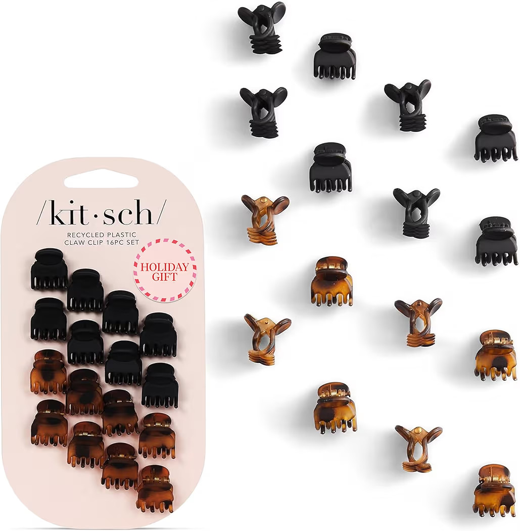 Kitsch Mini Claw Clips for Women - Stylish Small Hair Clips for Kids | Stays In Place Without Pul... | Amazon (US)