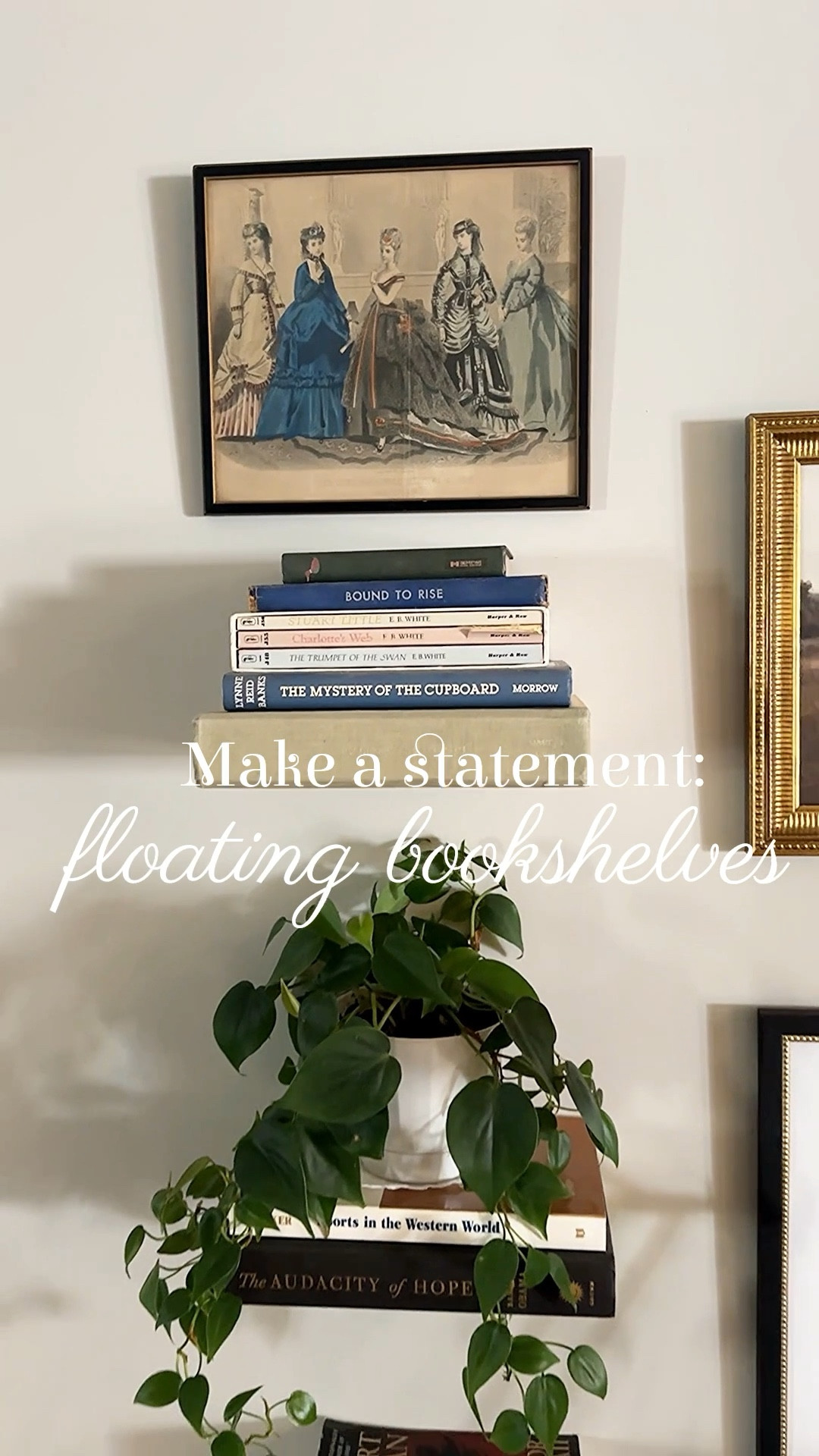 Put your books on display in a functional and visually interesting way. These floating bookshelves are one of my favorite elements in this space. 

#LTKFindsUnder100 #LTKHome