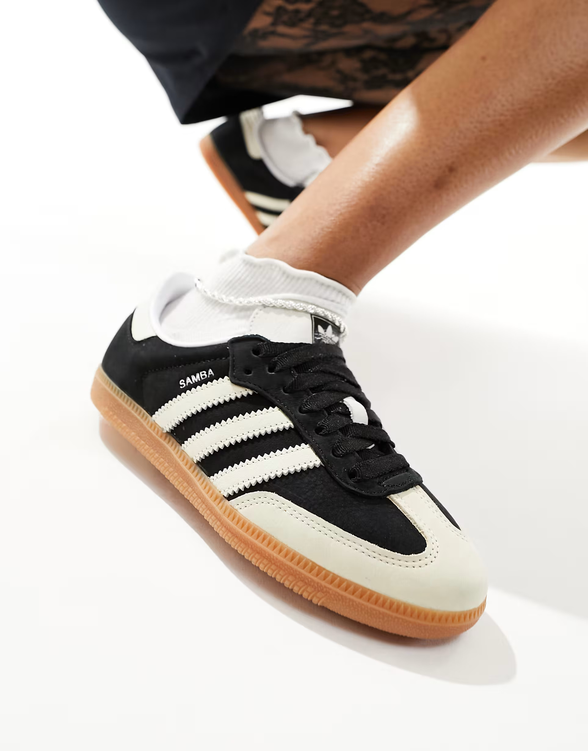 adidas Originals Samba OG trainers in black and beige suede | ASOS (Global)