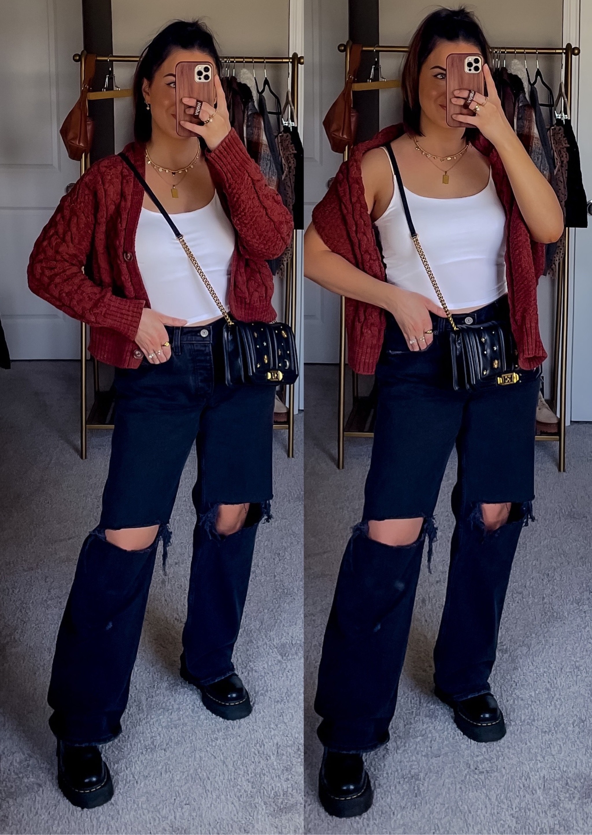 Casual weekend fall outfit - s in cardi, m in tank, 27 reg jeans - 20% off AF with code AFKATHLEEN

#docmartens #sweater #falloutfits #boots



#LTKSeasonal #LTKshoecrush #LTKsalealert