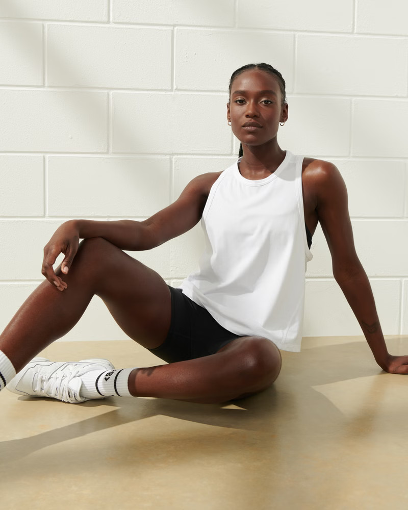YPB Active Cotton-Blend Easy Tank | Abercrombie & Fitch (US)