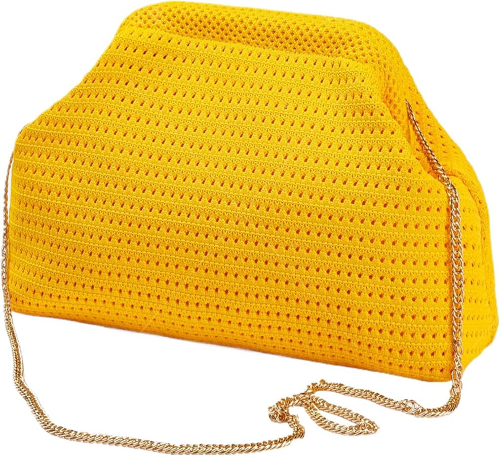 DIHKLCIO Summer Beach Woven Clutch Purses for Women 2025 Cloud Dumpling Pouch Purse Crossbody Bag... | Amazon (US)