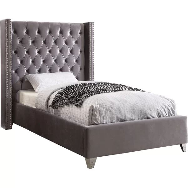 Jennie Tufted Upholstered Low Profile Platform Bed | Wayfair North America