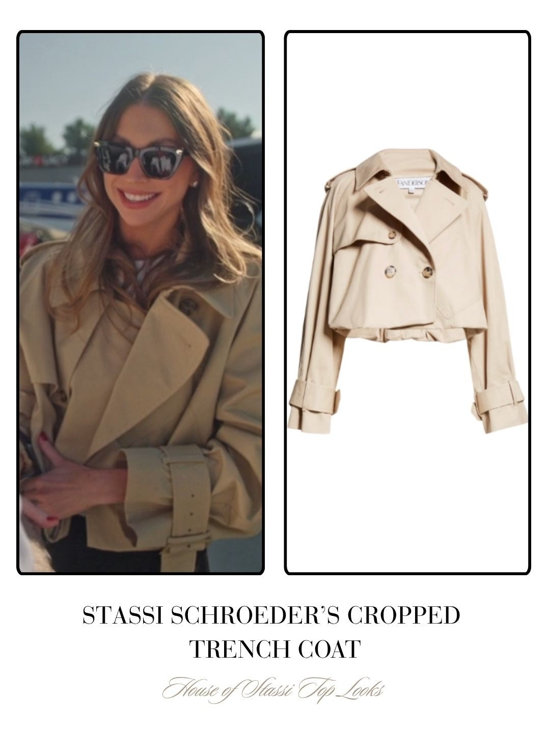 Stassi Schroeder’s Cropped Trench Coat