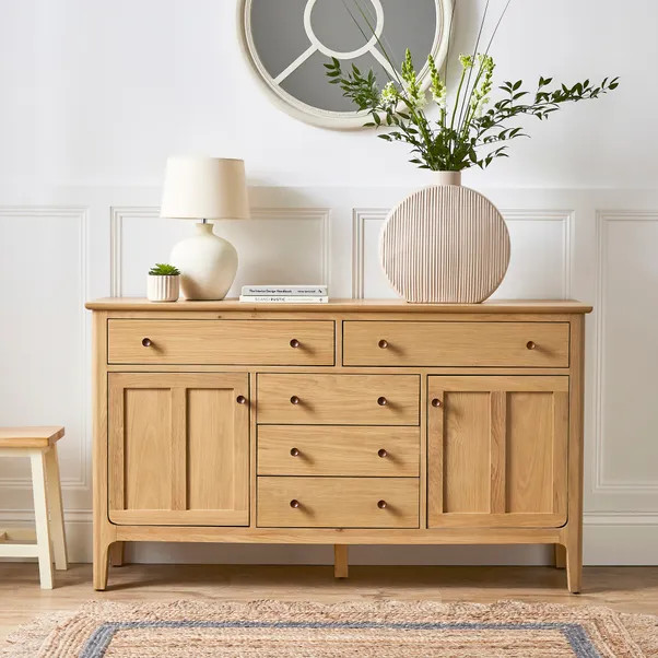 Churchgate Walton Large Sideboard, Oak | Dunelm (migrated)