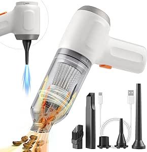 Mini Handheld Vacuum Cordless, Car Vacuum Cleaner Portable Rechargeable 3 in 1 Dust Buster & Air ... | Amazon (US)