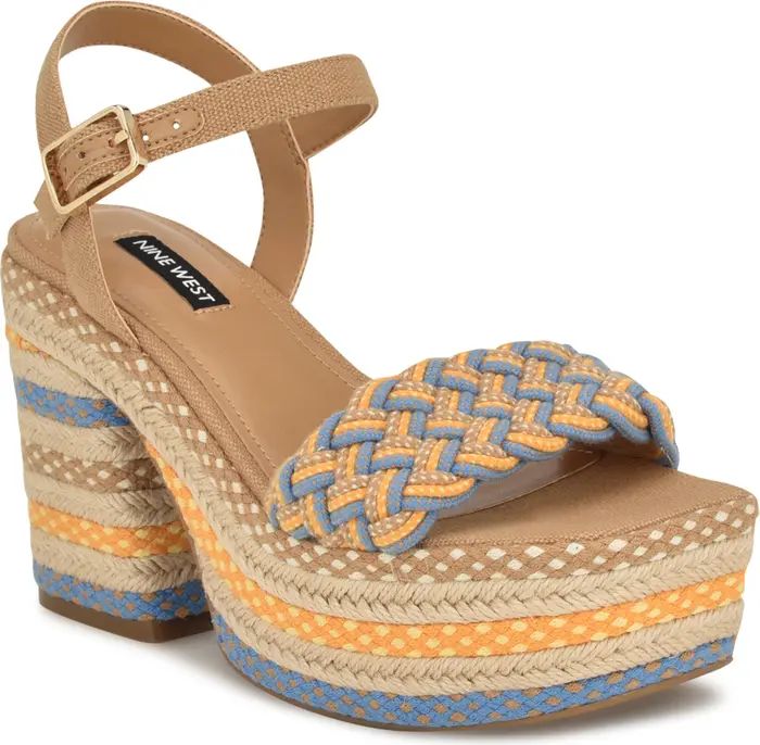 Nine West Cinka Espadrille Ankle Strap Platform Sandal (Women) | Nordstrom | Nordstrom