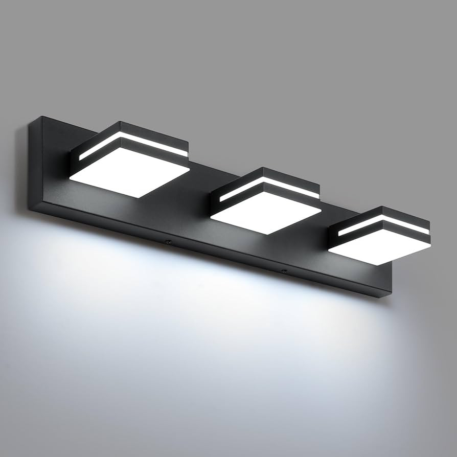 SineRise LED Modern Bathroom Vanity Light Fixtures, Modern Acrylic Bathroom Wall Lighting Fixture... | Amazon (US)