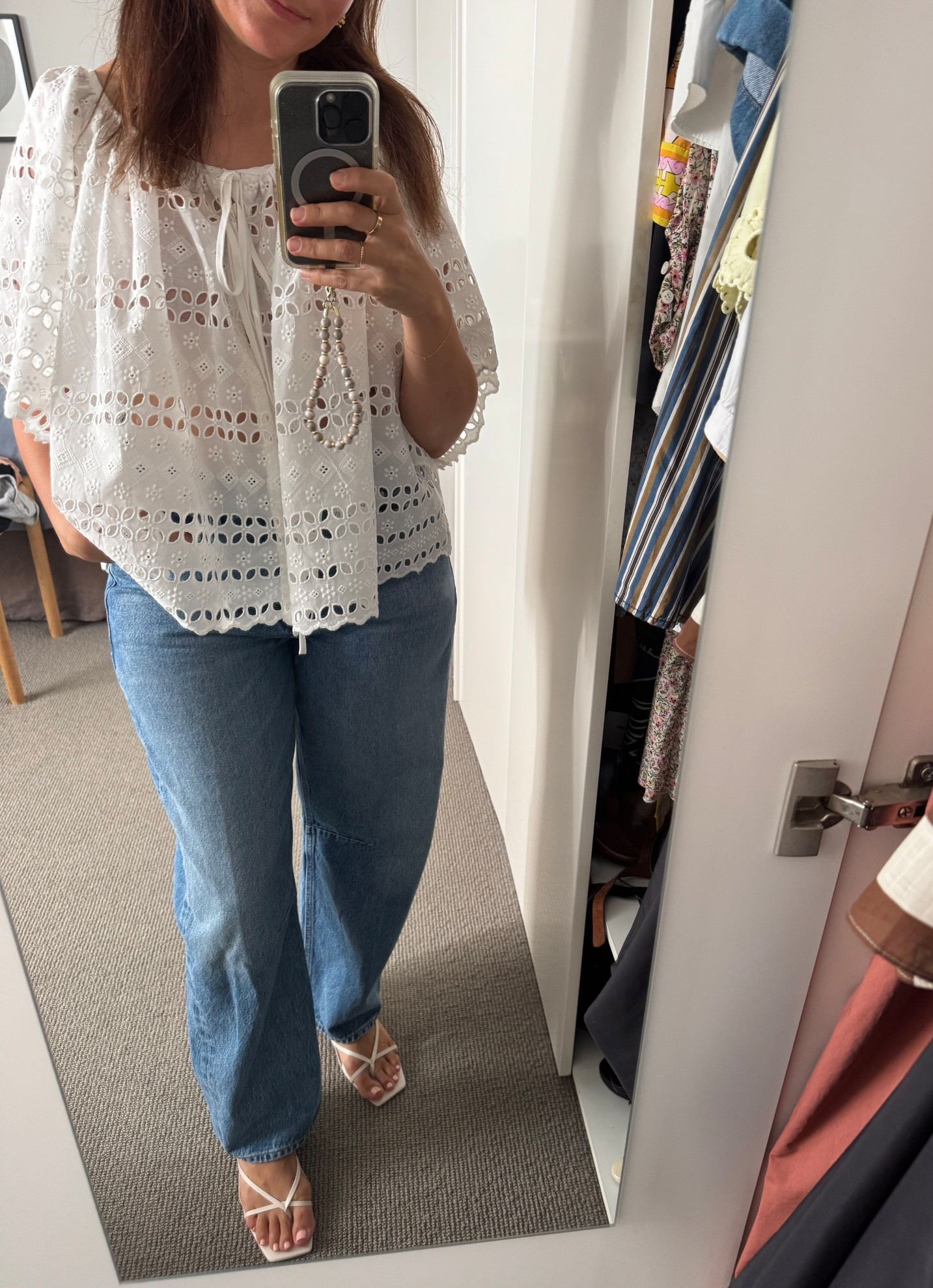 Faithfull the Label Broderie top size small, Citizens of Humanity Miro jeans size 26, Nelson Made heels true to size. (jeans gifted from Net-A-Porter). 

#LTKdatenight #LTKautumn #LTKaustralia
