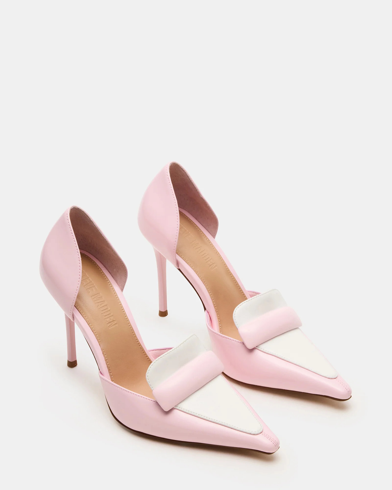 DELPHINI Pink Pointed-Toe Stiletto Pump Heel | Women's Heels | Steve Madden (US)