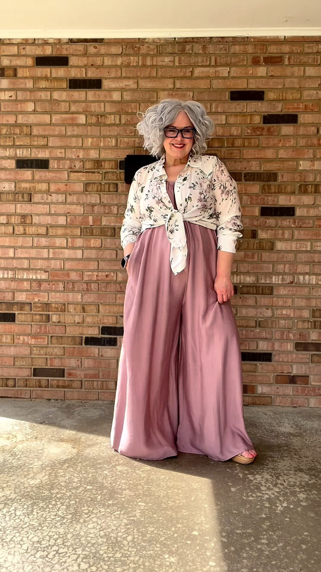 I love this styled with a sheer floral top, the colors are so soft and warm! #over50fashion #OOTD #over50style #dopaminedressing #over50club 

#LTKPlusSize #LTKOver40 #LTKootd