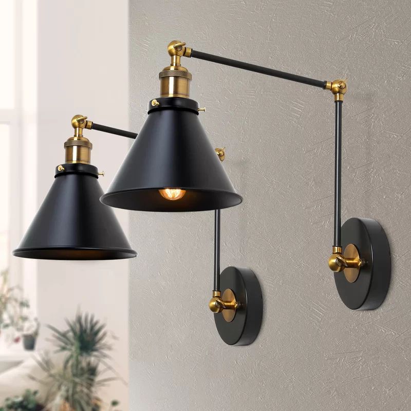 Lateefah 2 - Light Dimmable Plug-in Swing Arm (Set of 2) | Wayfair North America