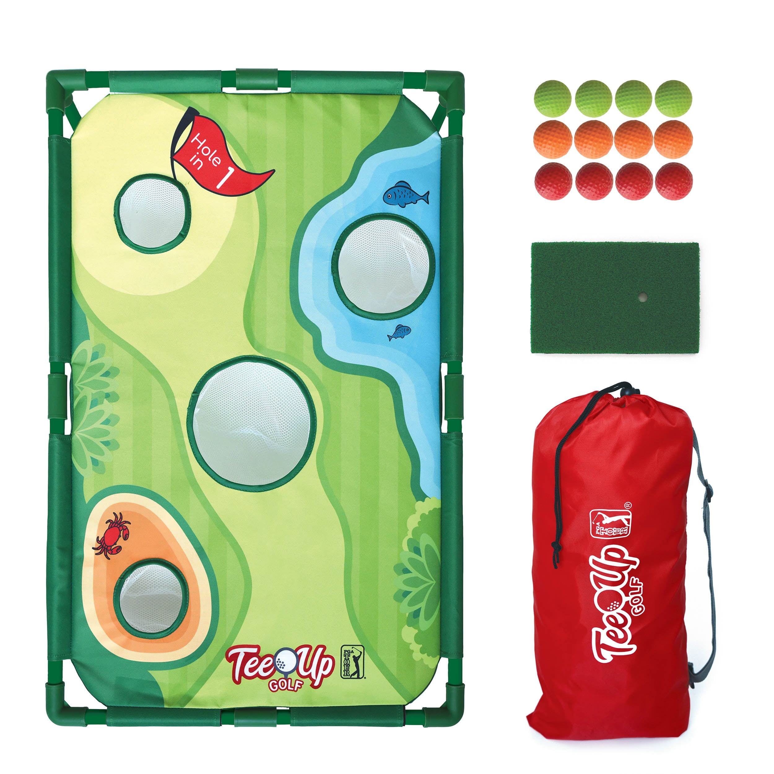 PGA Tour Tee-Up Korn Hole Golf Game, Golf Accessories | Walmart (US)