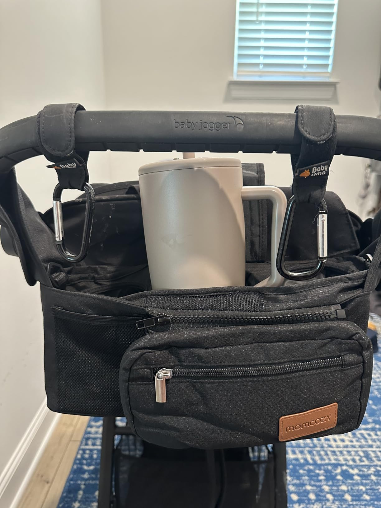 Momcozy Universal Stroller Organizer with Insulated Cup Holder Detachable Phone Bag & Shoulder St... | Amazon (US)