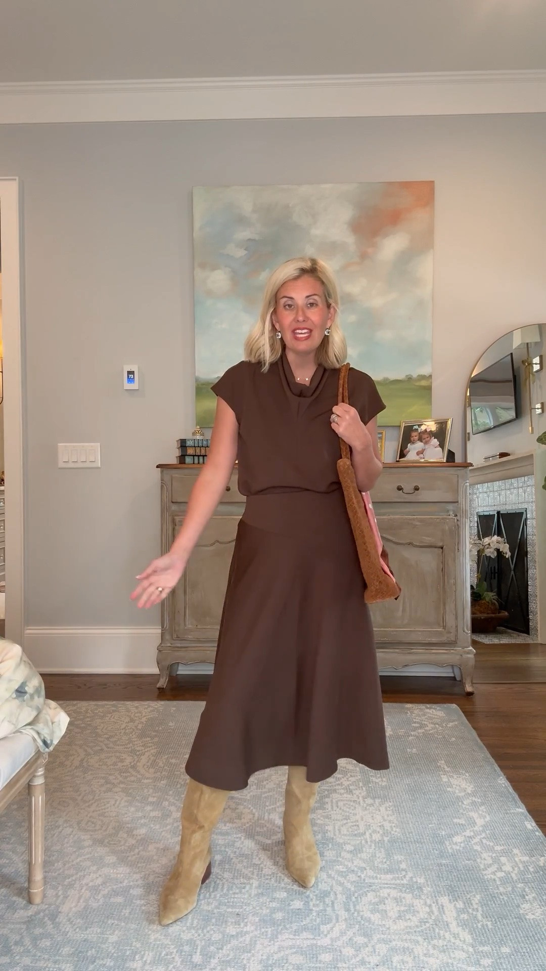 No matter what is on your agenda, Spanx Air Essentials will get you there! We are wearing these fabulous pieces ALL the ways.
True comfort and stylish loungewear that just gets better and better.

*Code - LTK20 for 20% off full-priced styles sitewide in the LTK app

Sizing:
Draped Maxi Dress - xs
Draped Jumpsuit - small petite
Draped Tee - xs
Draped Midi Skirt - small
Crewneck Striped Top - xs
Booty Boost Leggings - small 7/8
Air Essentials Tee - xs
Pleated Wide Leg Pants - small petite

@Spanx  #spanxpartner

#LTKdayinmylife #LTKSeasonal #LTKOver40