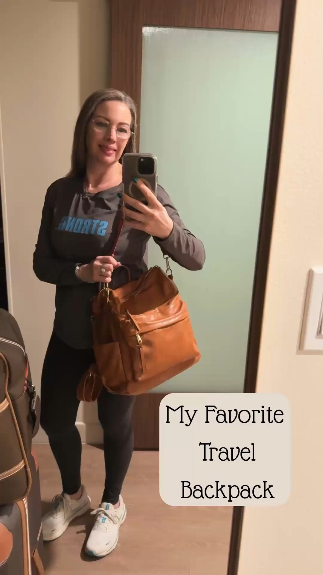 Spacious and versatile, this backpack features multiple compartments and three carrying options. It’s traveled with me to Italy, Alaska, and beyond. While stylish, don’t be fooled—it's durable and still looks great despite rough use. I particularly like the reversible carry strap, which I frequently use, and the multiple carrying options are a big plus depending on what I pack. As a frequent traveler, I’ve tested its capacity for heavy loads many times. It remains comfortable to carry whether I pack a little or a lot.

#LTKTravel #LTKmomlife #LTKActive