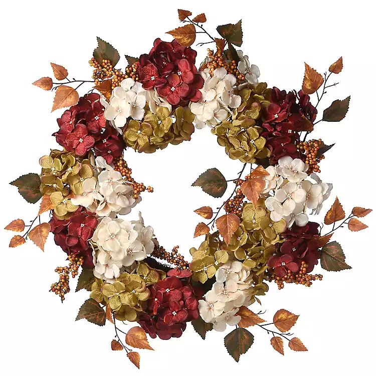 Harvest Hydrangea Petals and Berries Wreath | Kirkland's Home
