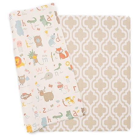Baby Care Play Mat - Haute Collection (Medium, Moroccan - Beige) - Play Mat for Infants – Non-T... | Amazon (US)