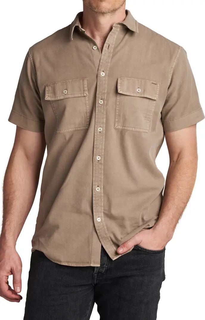 Rowan Warwick Heritage Twill Short Sleeve Button-Up Shirt | Nordstrom | Nordstrom