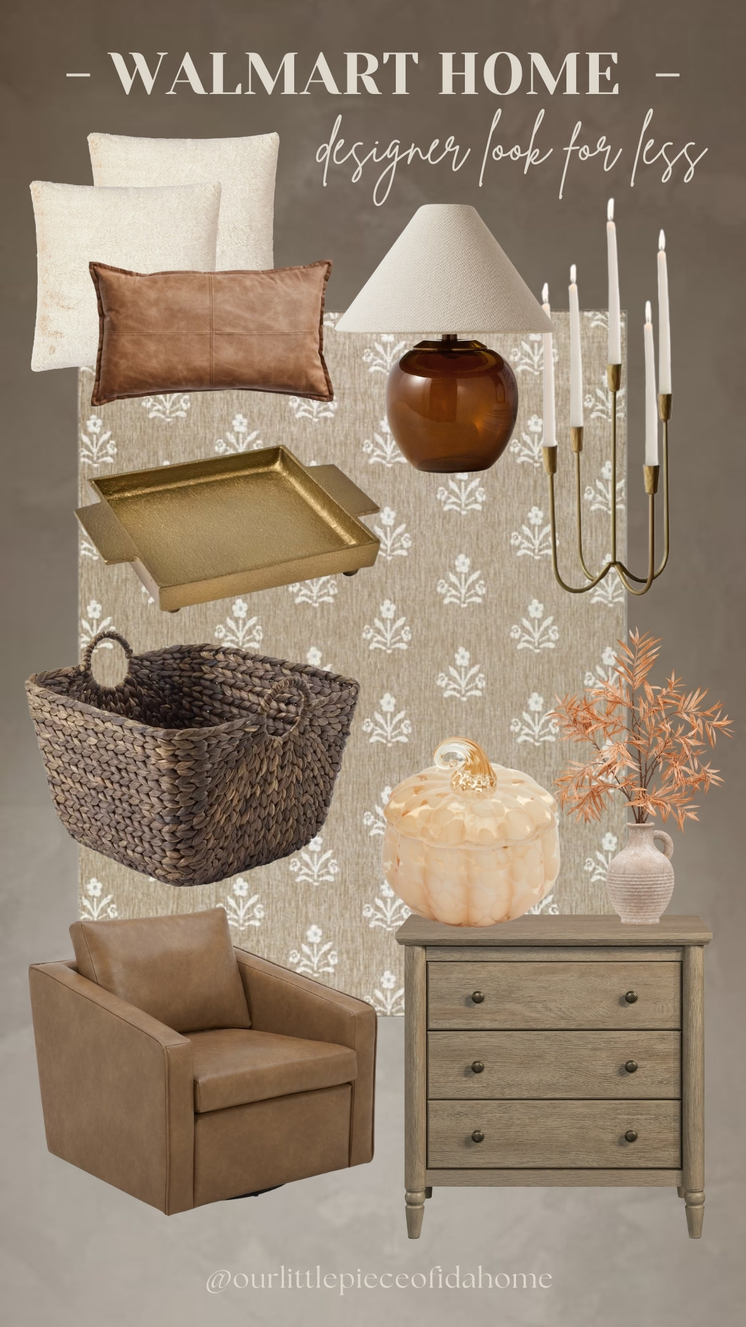 These Walmart home finds have that warm, designer-inspired look I’m always drawn to. The mix of soft neutrals, natural textures, warm wood tones, and simple details makes everything feel elevated without looking overdone.

I linked these pieces so you can shop the finds and bring that same collected, high-end feel into your home.
 

 #LTKU #LTKHome #LTKSaleAlert