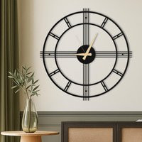 Minimal Large Wall Clock, Modern Unique Oversized Silent Round Clock For | Etsy (US)