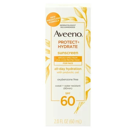 Aveeno Protect + Hydrate Face Sunscreen Lotion with SPF 60 2 fl. oz | Walmart (US)