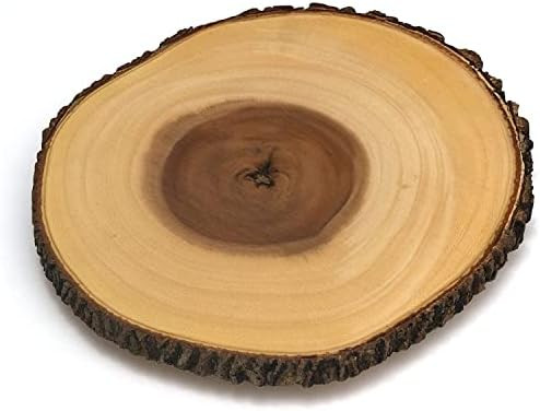 Lipper International Acacia Tree Bark Footed Server for Cheese, Crackers, and Hors D'oeuvres, Lar... | Amazon (US)