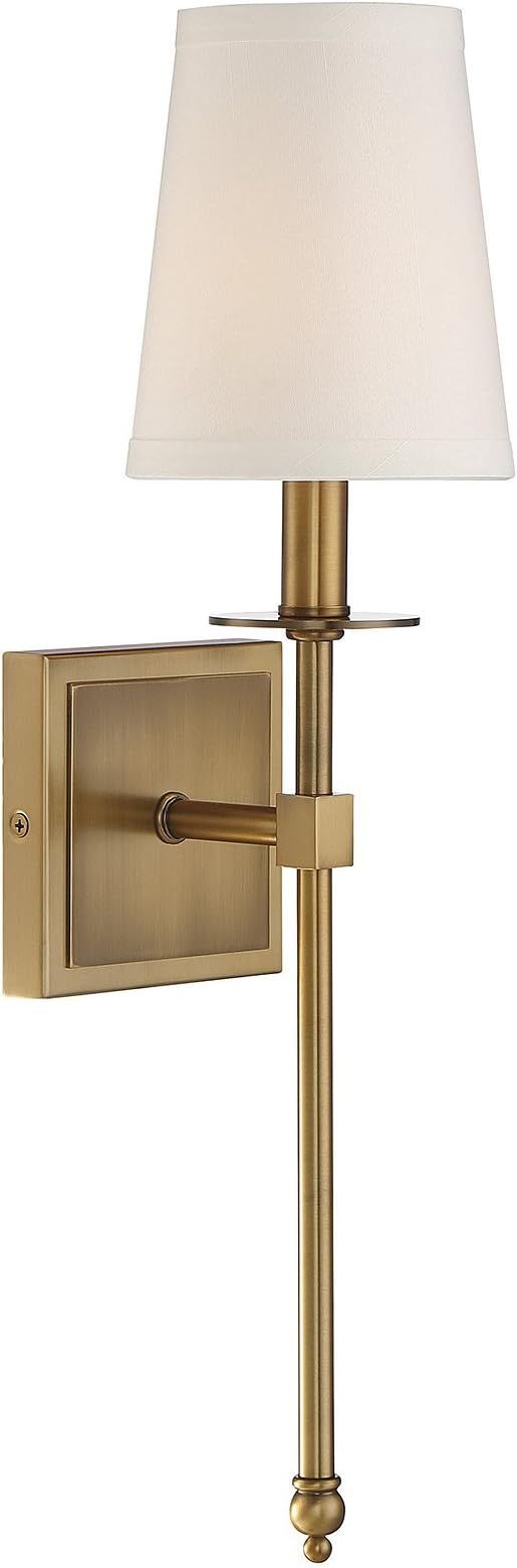 Savoy House 9-302-1-322 Monroe 1-Light Sconce in Warm Brass | Amazon (US)