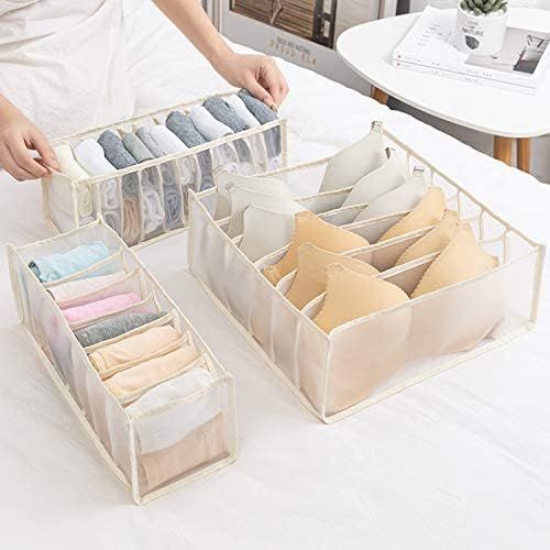 Amazon.com: Foldable Clothes Organizers, 5 Pack Wardrobe Clothes Organizer, Mesh Foldable Washabl... | Amazon (US)