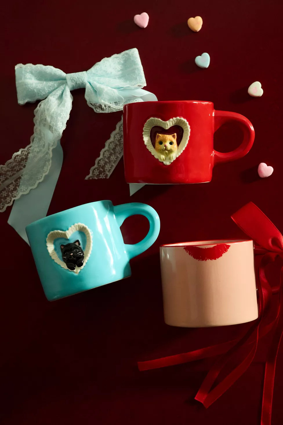 Kitty Cat Ceramic Peekaboo Mug | Urban Outfitters (US and RoW)