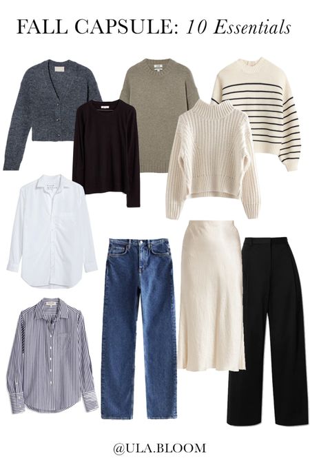 These are my 10 essential wardrobe items in my transitional Fall to winter wardrobe for a sustainable season of pieces that mix and match! 

#LTKfit #LTKstyletip #LTKSeasonal