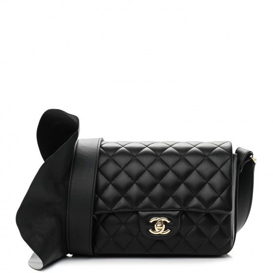 CHANEL Calfskin Quilted Bolero De Chanel Flap Bag Black | Fashionphile