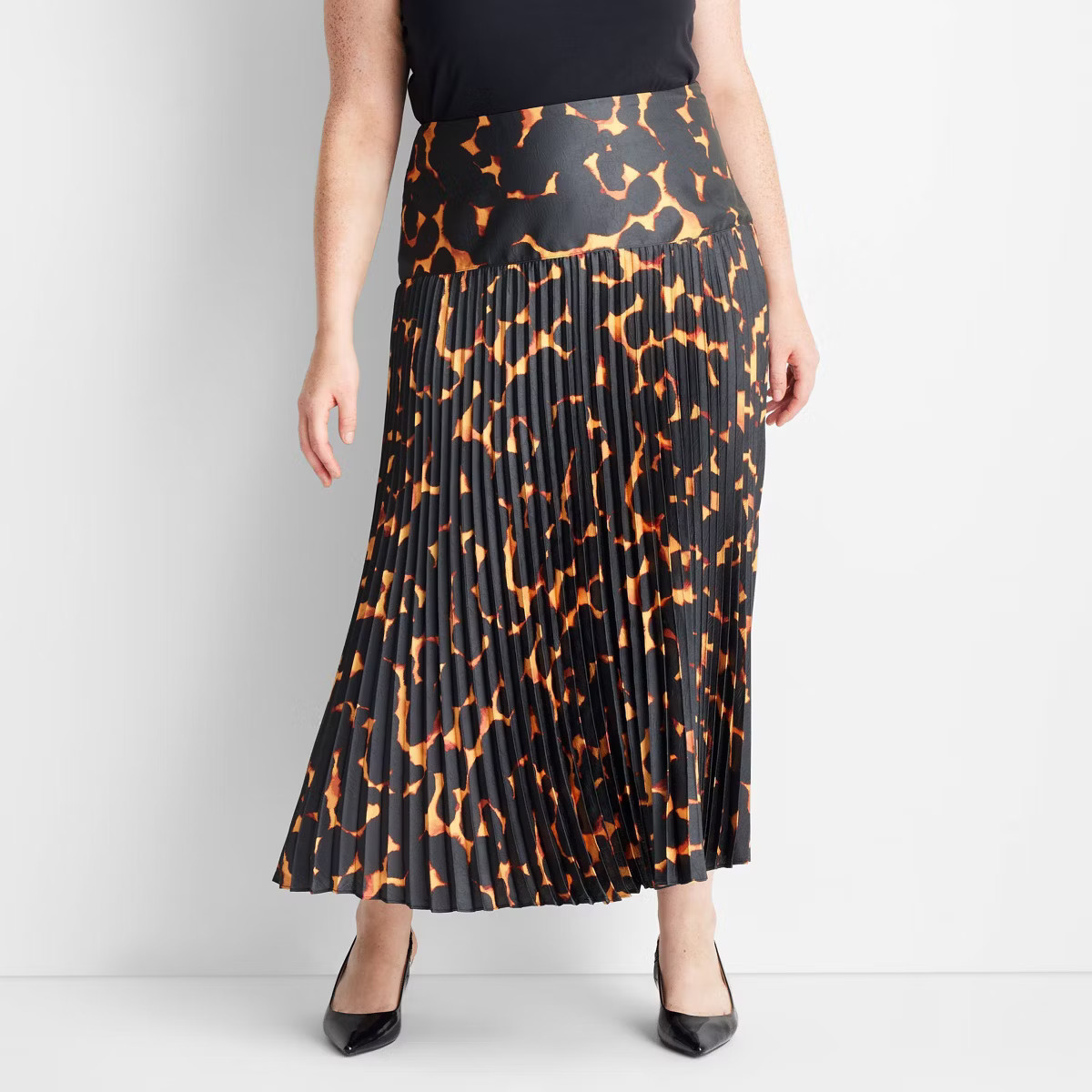 Women's Drop Waist Pleated Ankle Skirt - Future Collective | Target
