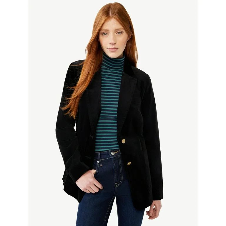 Free Assembly Women's Patch Pocket Blazer | Walmart (US)