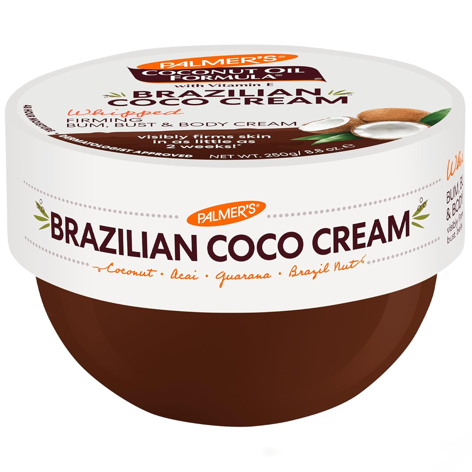 Palmer's Coconut Oil Formula Brazilian Coco Cream with Vitamin E, 8.8 Fl Oz, Whipped Bum, Bust & ... | Amazon (US)