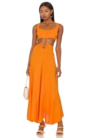 Cult Gaia Eileen Dress in Apricot from Revolve.com | Revolve Clothing (Global)
