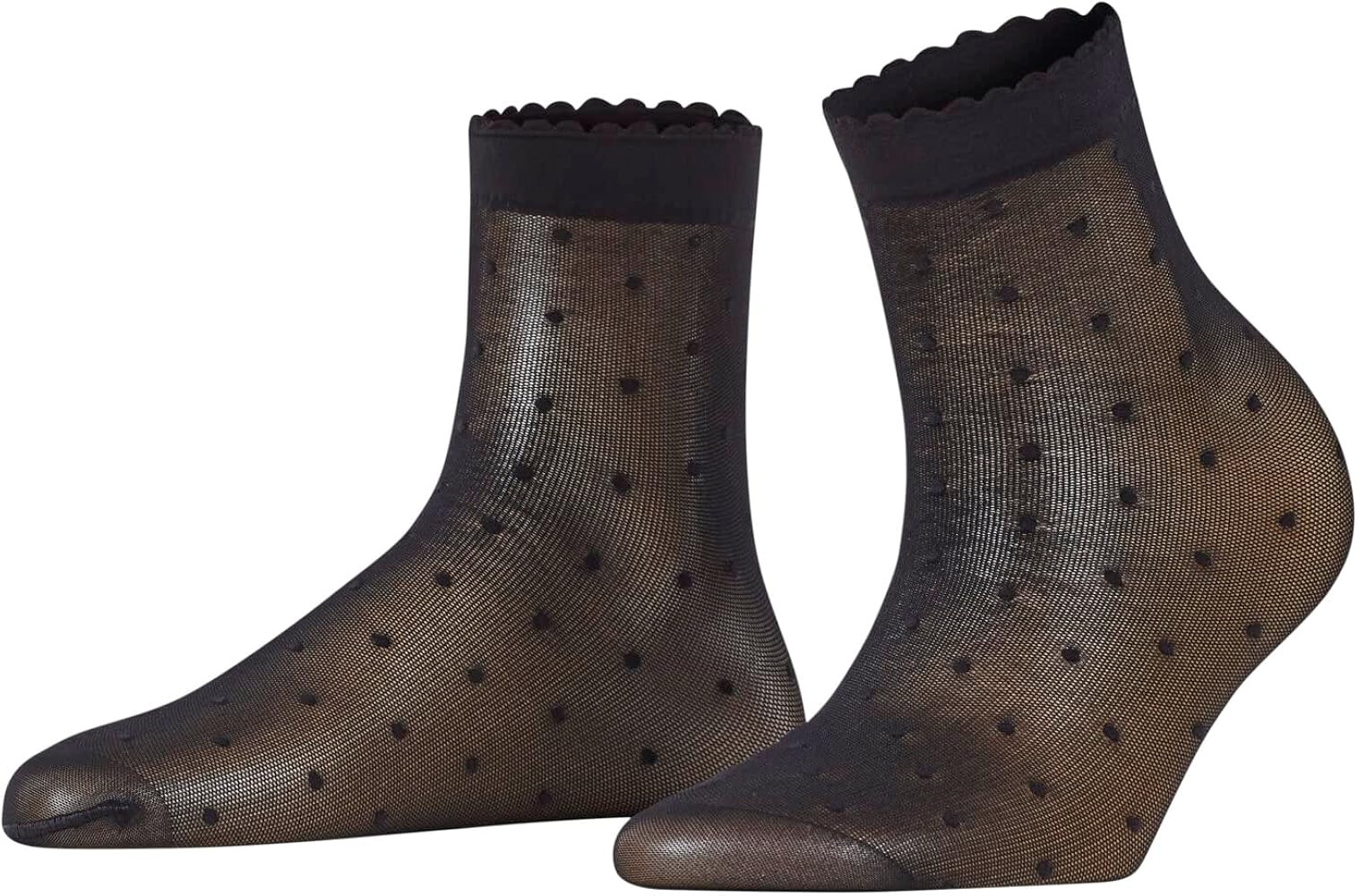 FALKE Women's Dot 15 Denier Dress Socks, Patterned, Sheer, 1 Pair | Amazon (US)